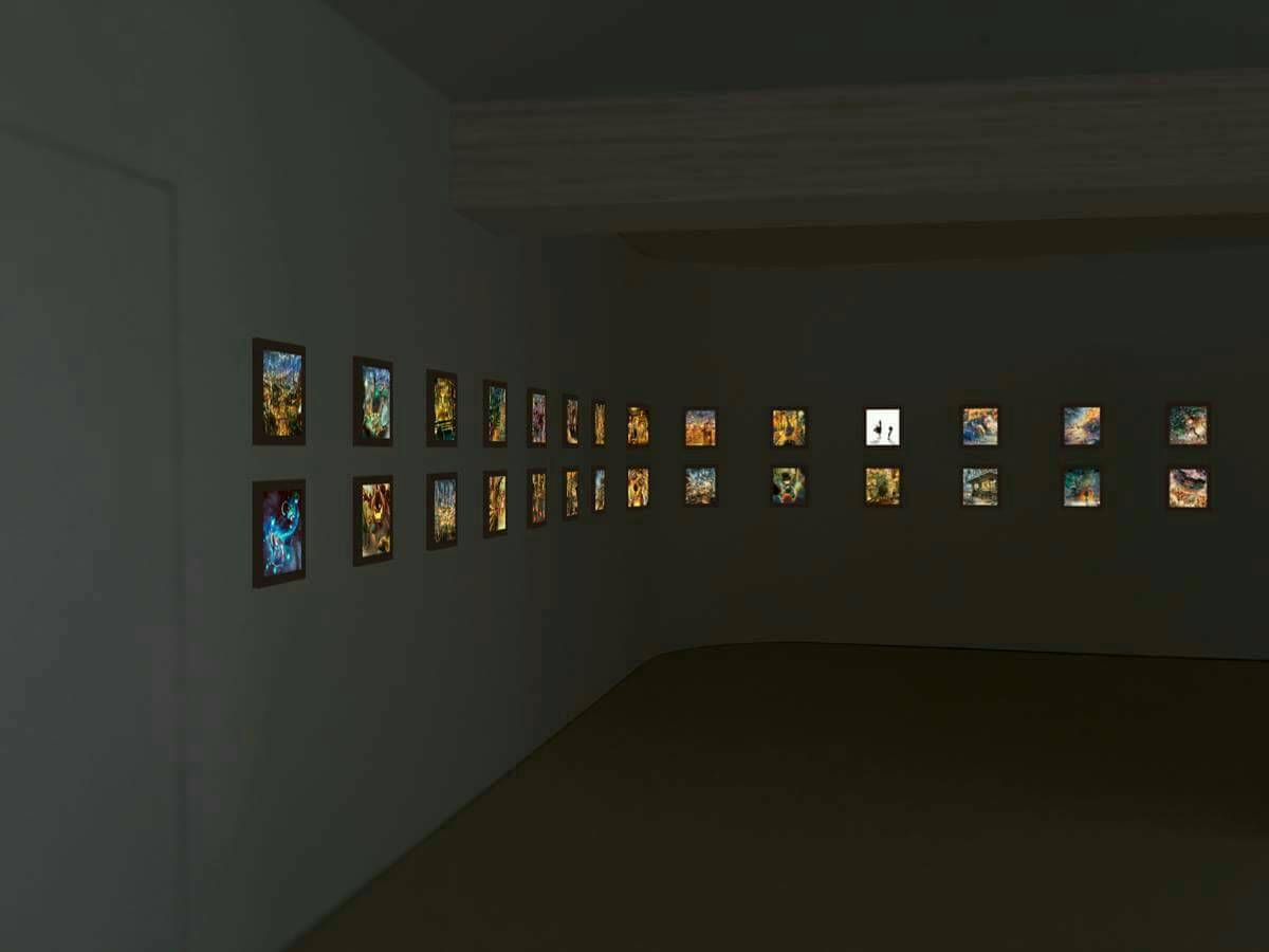 えんとつ町のプペル展の会場を撮影した写真画像